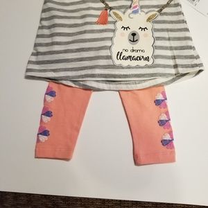Jessica Simpson Matching Sets - Jessica Simpson Baby Girl Llama Legging Set 12m Jessica Simpson Matching Sets - Jessica Simpson Baby Girl Llama Legging Set 12m